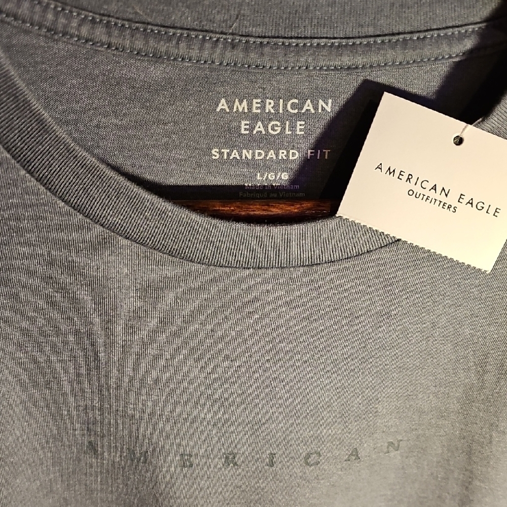 American Eagle Outfitters MEN'S Blue Short Sleeve Tee - Picture 3 of 6